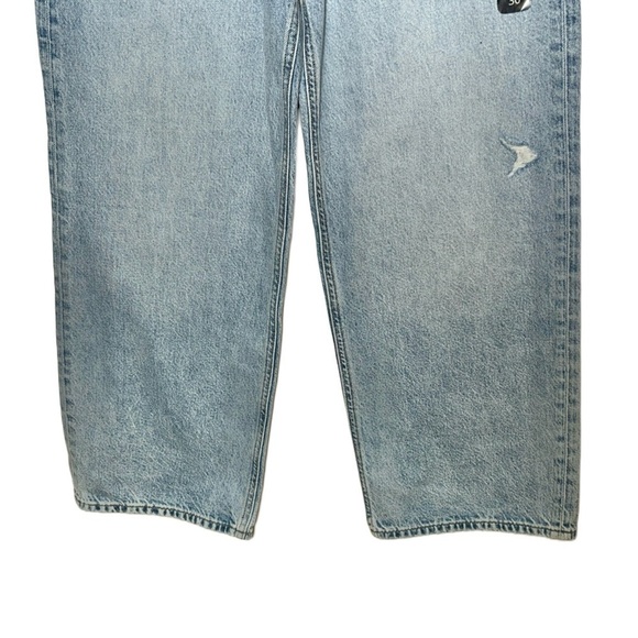 NWT J. Crew Factory 90s Vintage Baggy Jean in Light Blue Wash, Distressed, 30 - Picture 8 of 14